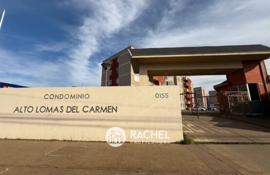 SE ARRIENDA IMPECABLE DEPTO 2D -Condominio Altos Lomas del Carmen