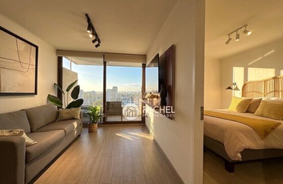 SE ARRIENDA HERMOSO DEPTO FULL AMOBLADO CON ESTACIONAMIENTO Y GC INCL- Edificio Claro Solar